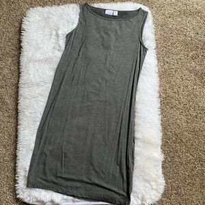 Kenar Dress Sleeveless Gray Stretch Open Back Casual Comfy Women’s Size XS